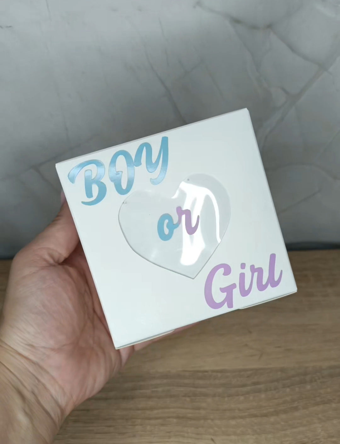 Gender reveal box