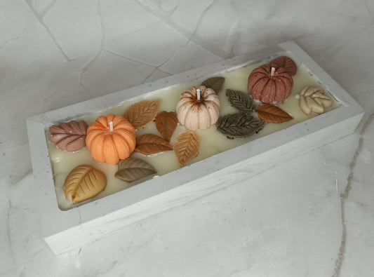 Autumn candle tray